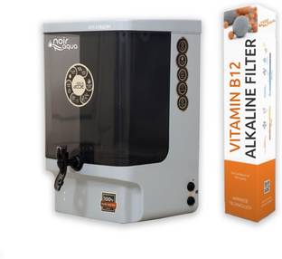 Noir Aqua JADE RO Water Purifier with B12 Alkaline Filter RO + UV + UF + TDS Control + Alkaline Filter...