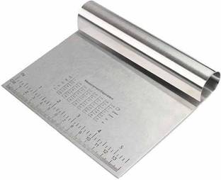 JAMBOREE Stainless Steel Cake Scraper, Pastry Cutter, Baking Dough, Fondant Spatula, Edge, DIY, Decorating Tools Baking Comb