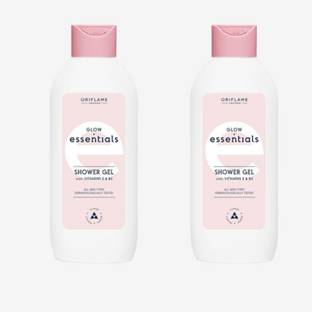 Oriflame Glow Essentials Shower Gel with Vitamins E & B3 (Pack Of 2)