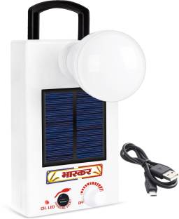 Eye Bhaskar 04 Solar With Night Bulb Rechargeable 4 hrs Lantern Emergency Light