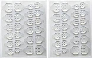 TBC Imported Quality 2 Sheet (48pcs) Double-sided Nail Tab Sticker, False Nail Glue Jelly Gel Tape Adhesive Tabs Nail Glue Transparent Flexible Adhesive Fake Nails Tabs sticker