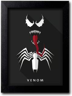 Blue Nexus Venom Superhero Wall Poster with Wall Frame Wall Stickers Room Art Poster_FBNWPC397 Digital Reprint 9 inch x 9 inch Painting