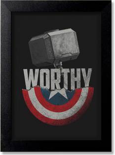 Blue Nexus Captain America Avenger Superhero Wall Poster with Wall Frame Wall Stickers Room Art Poster_FBNWPC162 Digital Reprint 12 inch x 9 inch Painting