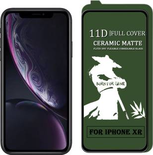 Flyon Edge To Edge Tempered Glass for IPHONE XR/11 Matte Transparent Anti Glare & Gaming Screen Protector