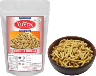 Yuvraj Food Product Khokha bhujiya Jadi sev Bikaner namkeen ( 150 Gm x 2 ) combo pack