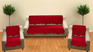Goodson Polyester Floral 3+2 Seater Sofa Cover