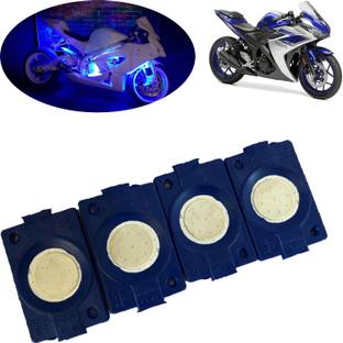 Pious IP65 WATERPROOF Sunny Day BLUE IMPORTED Underglow PATCH LIGHTS (Front/Rear,Bike Body Lights) For YZF R25_PL244 Brake Light Motorbike, Car, Truck, Van LED for Yamaha (12 V, 1.5 W)