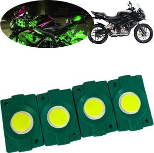 Pious IP65 WATERPROOF Sunny Day GREEN IMPORTED Underglow PATCH LIGHTS (Front/Rear,Bike Body Lights) For Pulsar AS 150_GP34 Brake Light Motorbike, Car, Truck, Van LED for Bajaj (12 V, 1.5 W)