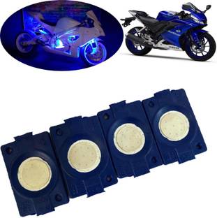 Pious IP65 WATERPROOF Sunny Day BLUE IMPORTED Underglow PATCH LIGHTS (Front/Rear,Bike Body Lights) For R15_PL228 Brake Light Motorbike, Car, Truck, Van LED for Yamaha (12 V, 1.5 W)