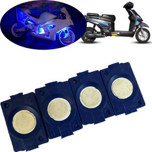 Pious IP65 WATERPROOF Sunny Day BLUE IMPORTED Underglow PATCH LIGHTS (Front/Rear,Bike Body Lights) For Electric NYX e5_PL272 Brake Light Motorbike, Car, Truck, Van LED for Hero (12 V, 1.5 W)