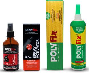 POLYFIX CA SPRAY ADHESIVE HIGH PERFORMANCE & INSTANT GLUE GEL Adhesive
