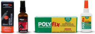 POLYFIX Spray + HV Glue Kit For Repairing All General,Household,Kitchenware & Ceramic items Adhesive