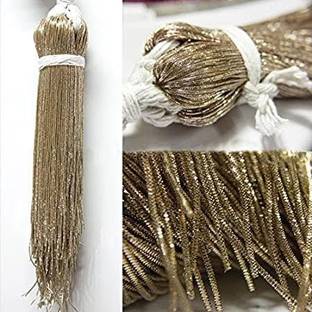 Dulhan Plaza Dapka (French wire) nskshi antique gold zardosi material for embroidery aari zardozi jewellery making dress designing art &craft spring