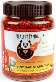 HEALTHY PANDA Hot Garlic Chutney / Lasun Chutney / Lehsun Chutney / Belloli Chutney / Chilli Garlic Chutney / Velluli Karam Podi / Dry Garlic Chutney / Puntu Chutney / ( 100% Fresh & Natural) (250 Gms) 250 Gms X Pack of 1 Chutney Powder