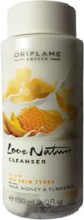 Oriflame Sweden Love Nature Cleanser with Milk, Honey and Turmeric Face Wash