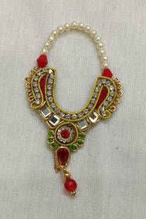 DURGA HOSIERY LADOO GOPAL HEAVY DESIGHNER KUNDAN MALA FOR SIZE MEDIUM 2-4 NUMBER Deity Ornament