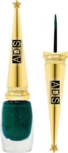 ADS Good Choice India Best Water Resistant Long-Lasting Glitter Eyeliner, Shade- Green 03, 6ml (ELNR101) 6 ml