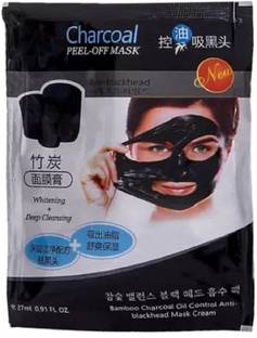Teepzeey Charcoal Face Mask 1 Pouch 27 Ml Of Charcoal Peel Off Mask For Blackheads