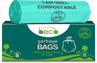 Beco Compostable Small Garbage Bag  Pack Of 15