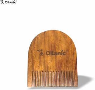 Oilanic Wooden U Shaped Beard Comb 2.5 Inches( 1 Pc.)