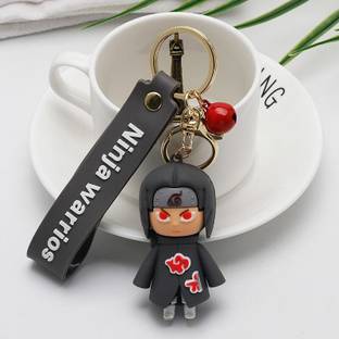 DSR Black (ninja warrior) Keychains Cartoon Characters PVC 3D Keychain School bag handbag pendant Car keychains accessories promotional gifts-(Single Piece) Key Chain