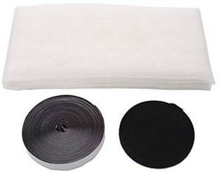 Iblay HDPE - High Density Poly Ethylene Adults Washable Polyester Window Curtain Single Curtain (Solid, White) 3X6 FT WINDOW WHITE MOSQUITO NET Mosquito Net