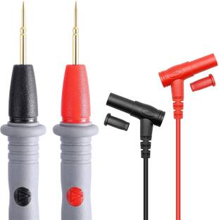 Vikas Digital Multimeter Probe Test Leads Super Sharp Pointed and Fine Gold-plated Copper Needle CAT III 1000 Volt 20A Digital Multimeter