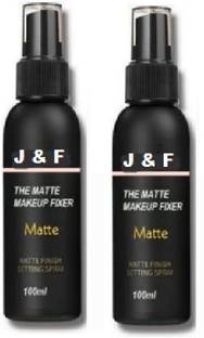 J & F LONG LASTING MAKEUP SETTING SPRAY FIXER Pack of 2 Primer  - 200 ml