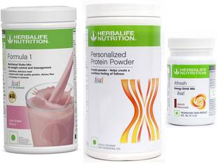 Herbalife Nutrition formula 1 rose & kheer (500g)+ protien powder (400g)+afresh elaichi (50g) Plant-Based Protein