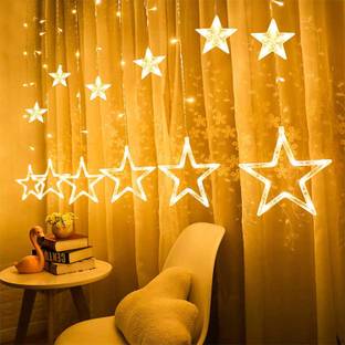 spark world 138 LEDs 3.51 m Yellow Color Changing, Flickering, Steady Star Rice Lights