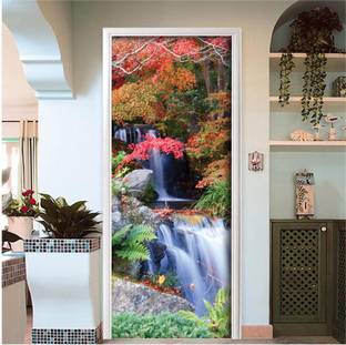 Creative Print Solution 76.2 cm Natural scenery stickers for door Self Adhesive Sticker