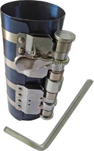 DUMDAAR 6inch Band Ratchet Installer Tool Car Engine Piston Rings Caoacuty 60-195mm with Adjustable safety screws (Pack of 1pc) 6inch Band Ratchet Installer Tool Car Engine Piston Rings Compressor 3-175mm Motorcycle Engine Parts Piston Ring Kit 1 PISTON RING COMPRESSOR Single Sided Speciality