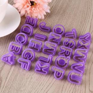 TRENDING PRODUCTS VILLA 40-Pc Alphanumerical Cookie Cutter Cookie Press