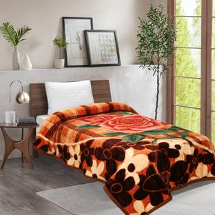 SIGNATURE Printed Double Mink Blanket for  Heavy Winter