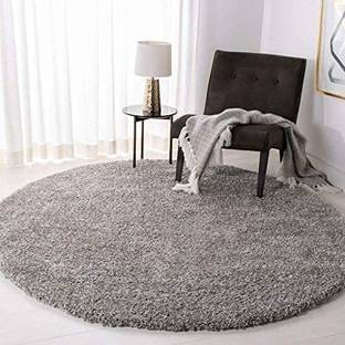 RM Handloom Grey Polyester Carpet
