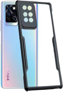 VAPRIF Back Cover for Infinix Note 10 Pro, Transparent Hybrid Hard PC Back TPU Bumper