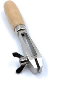 Ceznek Hand Vise Hollow with Wooden Handle for Wire Drawing & Holding Small Items Securely Like Jewellery to Polish,Buff,Drill,File for Jewellery Making, Watchmaking, Model Making, Hobby Crafts