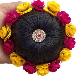 MX WOMEN HAIR STYLE Beautiful Hair Bun and Hair Extension for Weddings Bun