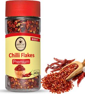 Brew Lab Brew Lab Spicy Red Chili Flakes Seasonings for Pizza, Pasta, Maggie |Pizza chilli |