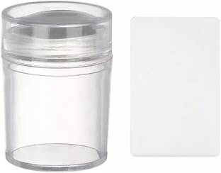 Shills Professional Nail Art Round Jelly Easy Stamper Scraper Set Gel Polish Tips DIY Transfer Painting Printing Drawing Kit