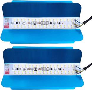 ERHIndia (Pack of 2) 50W Waterproof 48 LED Flood Light Security Spot Lamp for Outdoor Garden Shed AC 220-240V Post Light Outdoor Lamp