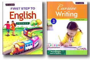 My First Step To English Primer & Cursive Writing Part II Combo Set Of 2 Books