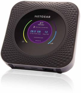 NETGEAR Nighthawk M1 Mobile Router-MR1100-100EUS 4G Router 2.4 GHz, 5 GHz 1100 Mbps Wifi Speed NA Internal Antenna Ethernet (Cable Broadband)
