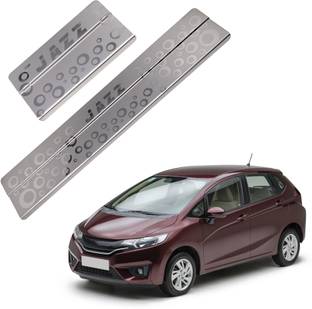 Galio Car Footsteps/Sill Guard Stainless Steel Scuff Plate for Jazz- Door Sill Plate