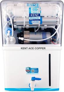 KENT Ace Copper 8 L RO + UV + UF + TDS Control + UV in Tank + Copper Water Purifier