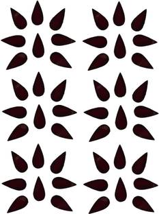 Vama Fashions Velvet Kumkum Large Size Tilak Bindis For ladies Stylish Bindi For Women Maroon Forehead Maroon Bindis