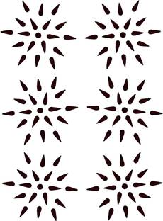 Vama Fashions Small Tilak Shape Bindis For ladies Stylish Bindi For Women Forehead Maroon Bindis
