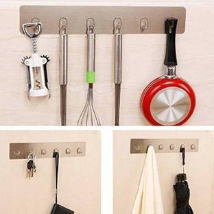 RadhaTex 6 hook hanger Plastic Trousers Hanger For  Trousers