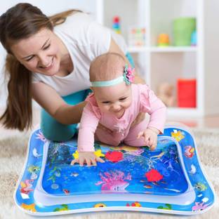 Scoofer Baby Kids Water Play Mat Toys Inflatable Tummy Time Leakproof Water Play Mat, Fun Activity Play Center Indoor and Outdoor Water Play Mat for Baby Inflatable Swimming Mats