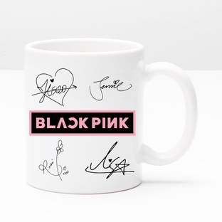 BE UNIQUE BLACKPINK Members Signature With BLACKPINK Logo Best Gift For BLACKPINK Fans Ceramic Coffee Mug